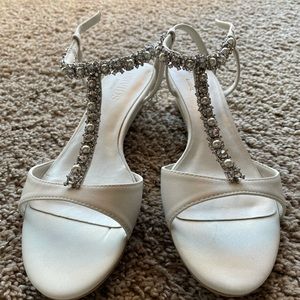Pearl Strap Bridal Heels